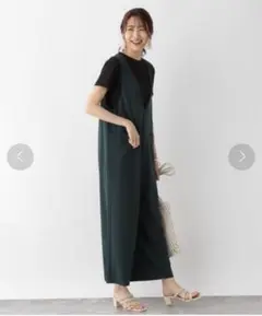 お値下げ！GLOBAL WORK ダークグリーン サロペット Lサイズ