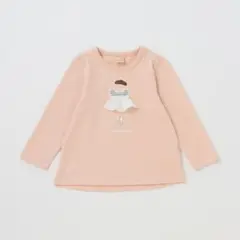 プティマイン　ドレスアップドール長袖Tシャツ　ライトピンク