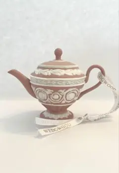 WEDGWOOD ウェッジウッド　オーナメント　ジャスパー　ティーポット　ピンク