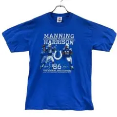 エヌエフエル　メンズTシャツ　青　M　アメフト　コルツ　スポーツ【4227】