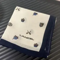 LANCEL 紋章デザイン ハンカチ