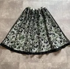 【美品】　TOCCA トッカ　チュール重ね 花柄 フレア スカート　フリージア