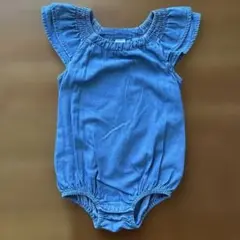 【OLD NAVY】デニムブルー ロンパース 6-12M