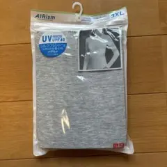 AIRism 3XL グレー 長袖UVカットクルーネックTシャツ　新品未使用