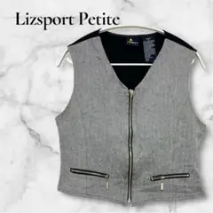 即決大歓迎Lizsport Petite 【6（S〜M）】グレー ブラックベスト