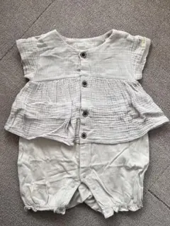 Natural Basic Style オーガニックコットンロンパース 80