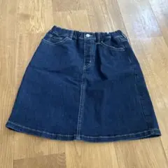 UNIQLO ダークデニム Aラインスカート 150