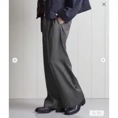 ⭐︎8/8迄の出品　＜H＞ドスキン 2プリーツ ワイドパンツ