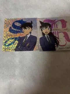 名探偵コナン　コナンショップ 工藤新一 毛利蘭 ステッカー