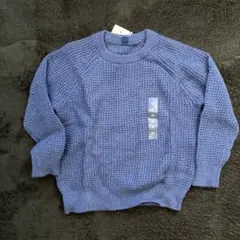 UNIQLO キッズ ワッフルクルーネックセーター