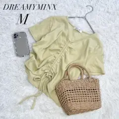 カットソー/ドロストギャザー/半袖/M/DREAMYMINX/美品✨️