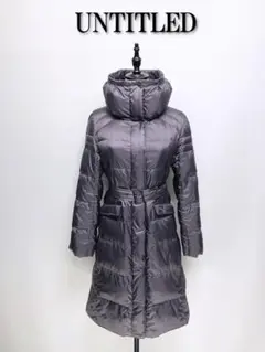 24 UNTITLEDアンタイトル スタンドカラー ダウンコート ジャケット