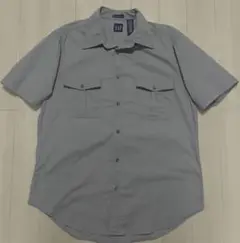 90s OLDGAP オールドギャップ 半袖 ワークシャツ 紺タグ Ｍ