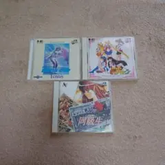 PCエンジンSUPER CD-ROM用ゲームソフト3本セット