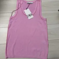ZARA ピンク タンクトップ　ベスト