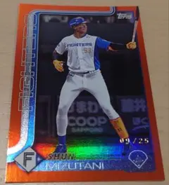 topps npb水谷瞬 09/25 ホロカード