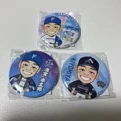 日本ハムファイターズ 清宮幸太郎 缶バッチ 3点セット