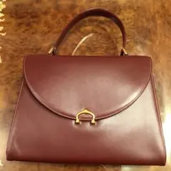 カルチェ Cartier ハンドバッグ ボルドー 美品