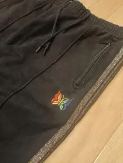 NeedlesレインボーバタフライスウェットトラックパンツMR451
