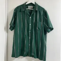 WACKO MARIA ドットストライプ オープンカラーシャツ L 50s