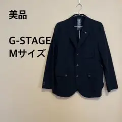 【美品】G-STAGE/メンズ/ジャケット/アウター/ブラック/黒/シンプル