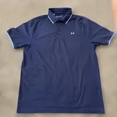 Under Armour ネイビー ゴルフ メンズポロシャツ