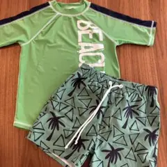水着□ラッシュガード＆パンツセット　130