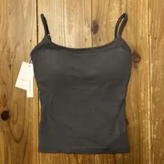 【未使用】グレー キャミソールパット付き ブラトップ
