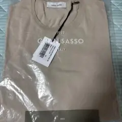 新品　GRAN SASSO 半袖ニットT ベージュ　サイズ52 グランサッソ