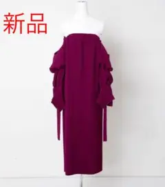 新品タグ付き ルシェルブルー アイレネ プリーツワンピースIRENE