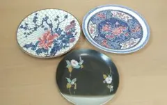 花柄デザインの大皿3点セット