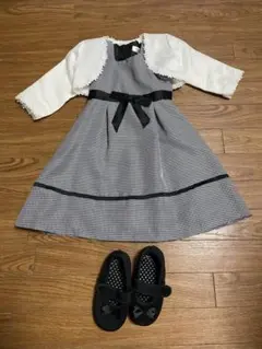 女の子用KAJINセレモニードレス100cmu0026フォーマルシューズ16cmセット