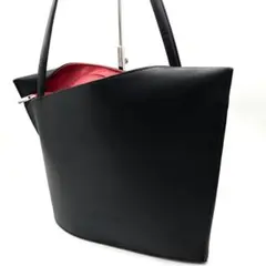 美品 オルブリッシュ トートバッグ レザー A4収納可能 内側スエード ブラック