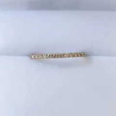 AHKAH アーカー ドゥーズブリエ リング マット K18YG 0.12ct