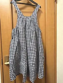 ＊チェックジャンバースカート（未使用）フェリシモ