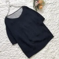 2枚set✨アメリ【M~L相当】ニット キャミ サマーニット シアー素材 黒