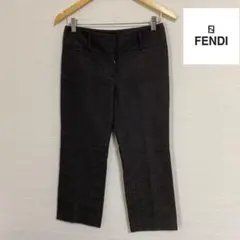 値下げ!【FENDI】美品!ズッカ柄 七部丈 パンツ