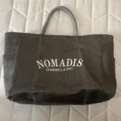 ノマディス　リバーシブル　トートバック　SAC MESH WIDE ブラック