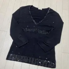 484☆ VALENTINO ニット セーター レディース 6 ブラック