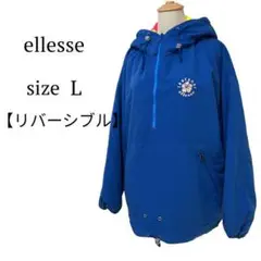 【エレッセ】スキースノボーウエア リバーシブル ハーフジップ バックロゴ L