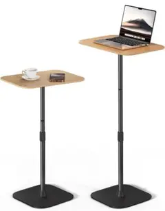 サイドテーブル 昇降式 サイドデスク 高さ68~96cm 32cm×42cm