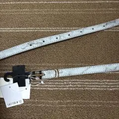 【未使用】レディース ベルト マーブル柄 グレー