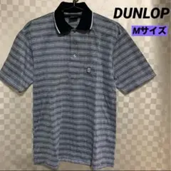 【美品】DUNLOP チェック柄 ポロシャツ Mサイズ
