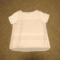 薄ピンク半袖カットソー