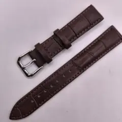 腕時計 レザー ベルト 18mm 交換 ブラウン 茶 メンズ 修理 合成 皮革