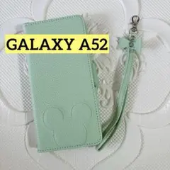 GALAXY A52 ケース 手帳型 ストラップ付き 全面保護