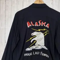 【極レア】ヒューストン ALASKA 刺繍シャツ 長袖 アラスカ