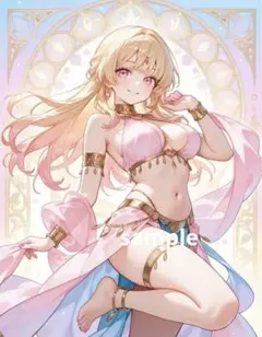 AIイラスト　美女 L版サイズ 1点物 B67