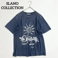 SLANOCOLLECTION プリントTシャツ カジュアル ヴィンテージ　古着