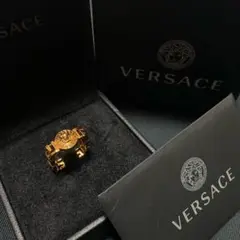 VERSACE メドゥーサ グレカ スクエア リング